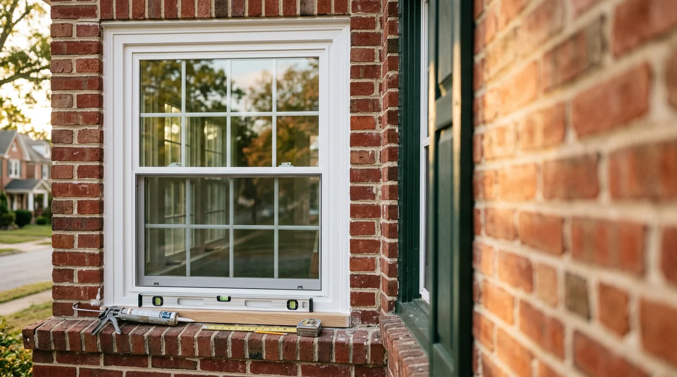 New window and door installation on residential home in Maryland